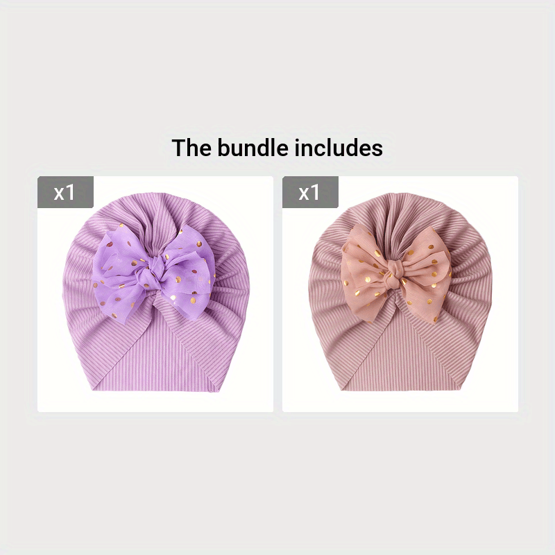 Baby Girl Baby Headband with Bow, Lightweight, All-Season, Fitted, Infant