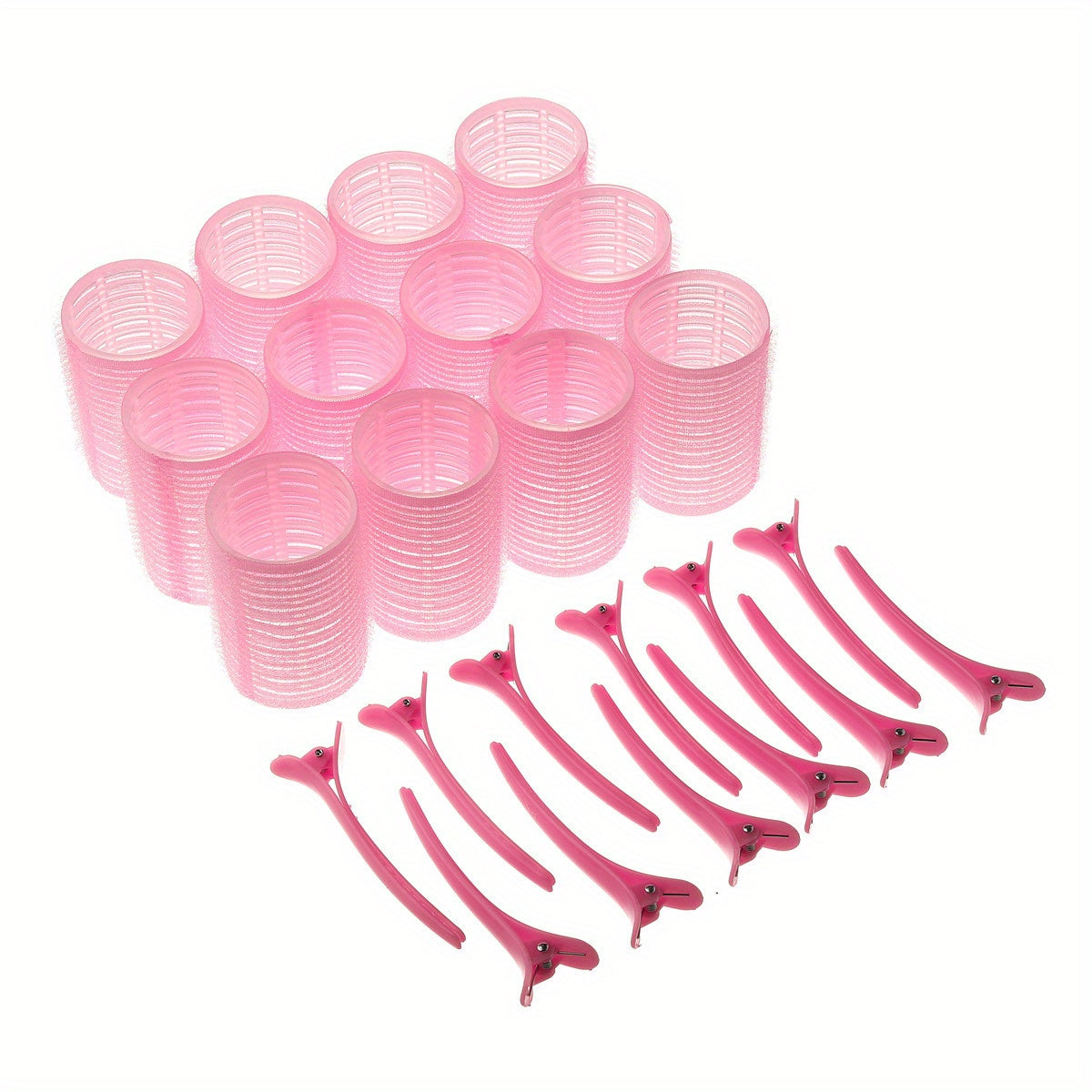 24 Piece Self-Grip Curling Iron Set for Women Medium to Short Hair Styling