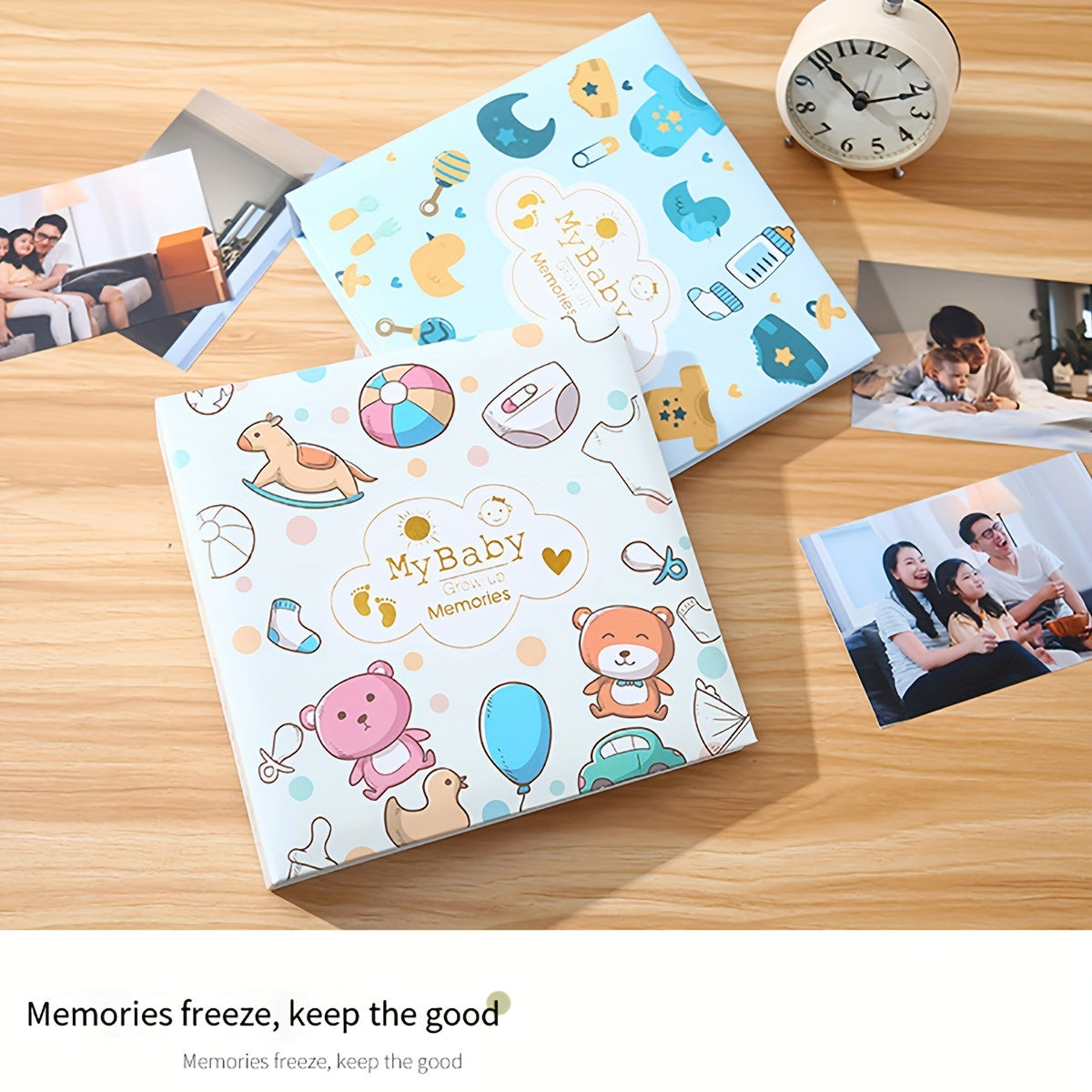 Фотоальбом с ручной записью и вставкой из бумаги с плоским задником, 200 карманов, размер 15,24 см