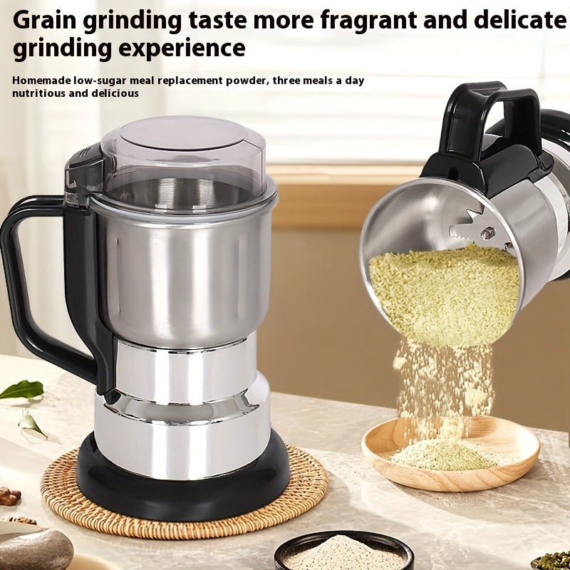 Electric Stainless Steel Coffee Grinder for Beans, Spices, Nuts, 10 Sec