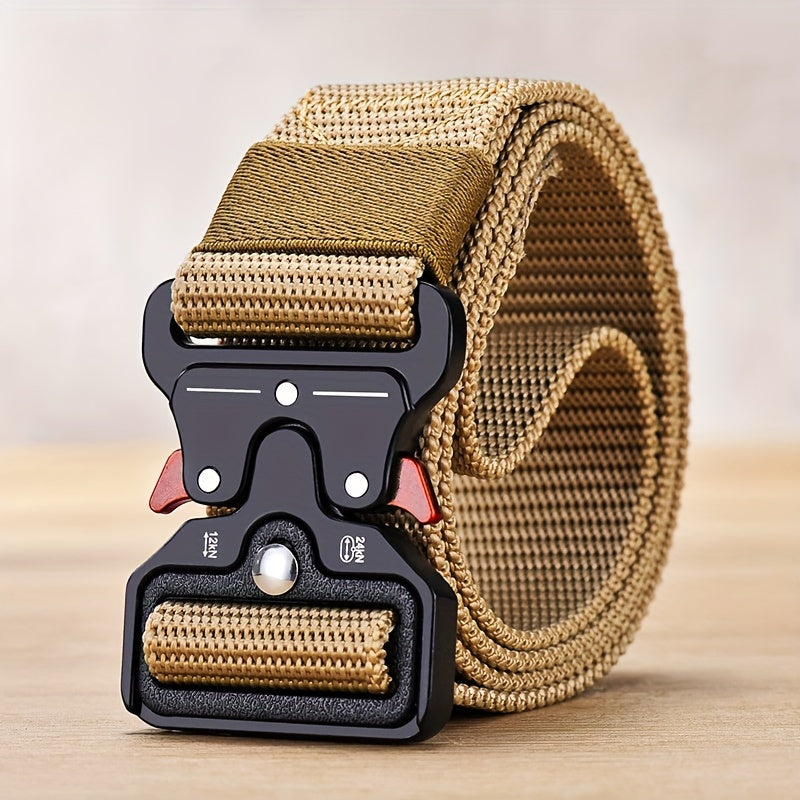 Unisex Canvas Belt Adjustable Tactical Belt for Outdoor, Casual, Everyday Wear