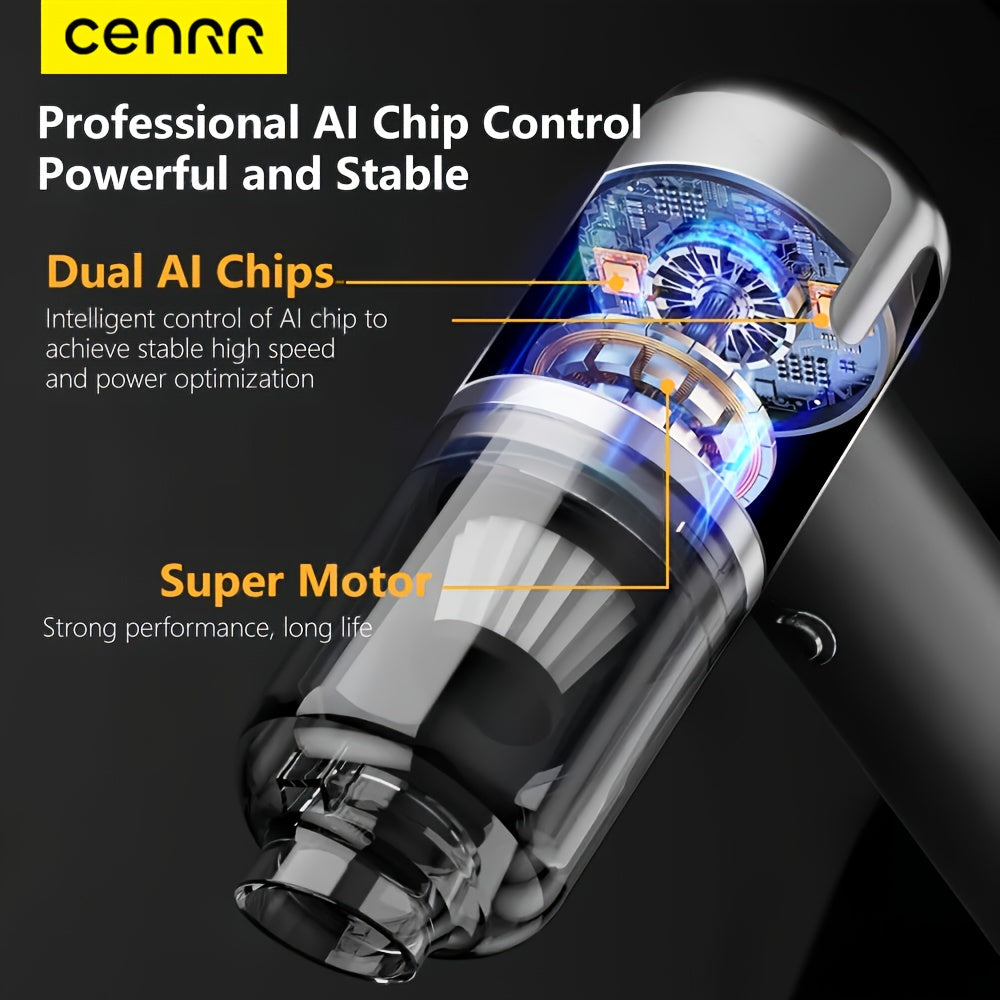 Wireless Handheld Car and Home Vacuum Cleaner with Strong Suction and Dusting Brush