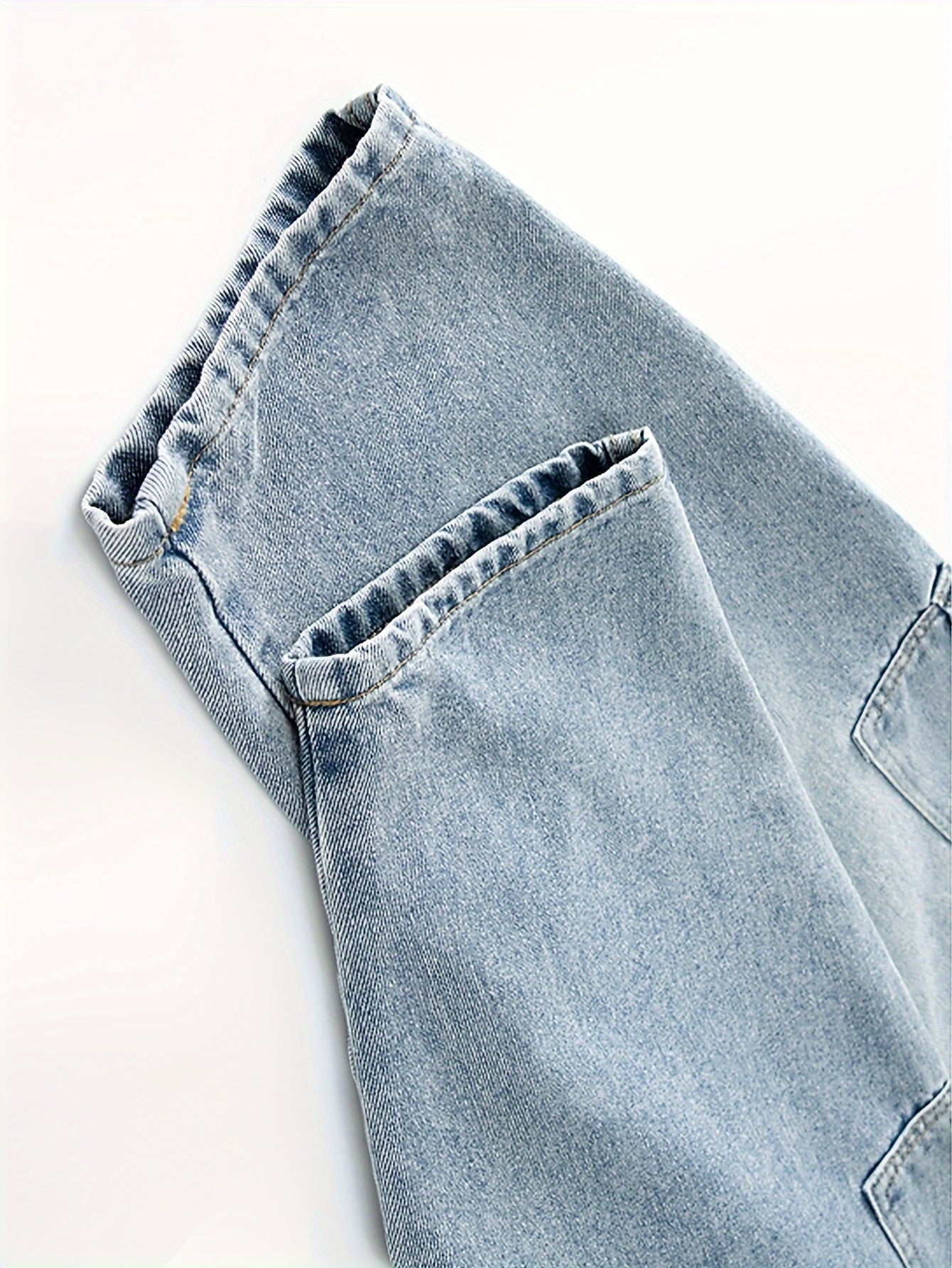 Мальчики Классические джинсы из денима с эластичным поясом, карманами, повседневные для всех сезонов