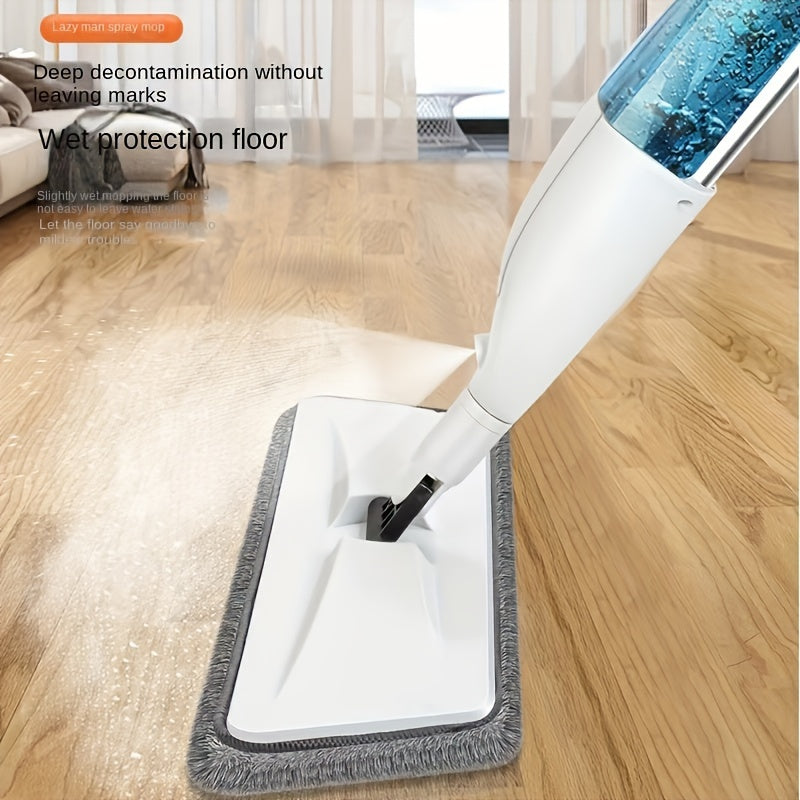 2-in-1 Spray Mop with Reusable Pads for Wet and Dry Floor Cleaning and Disinfection