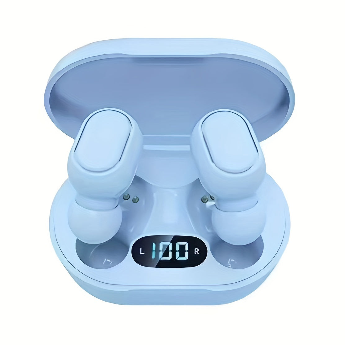Wireless Earbuds with LED Display Rechargeable USB Charging Built-in Mic for Sports and Gaming