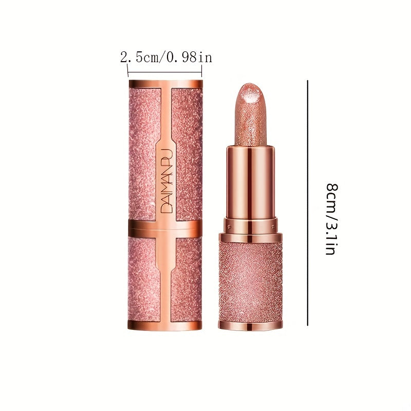 Women Glitter Lipstick Nourishing Moisturizer Waterproof Long Lasting Makeup