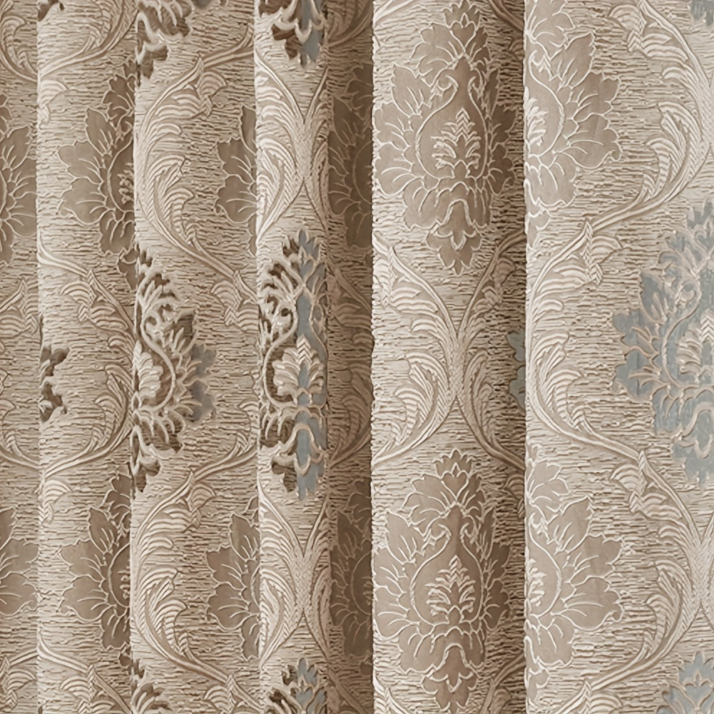 Retro Jacquard Bo'sh Ip Pardasi, Uy Bezash uchun Oyna Qoplamasi, Yashash Xonasi, Yotoqxona va Hammomda foydalanish uchun yarim shaffof.