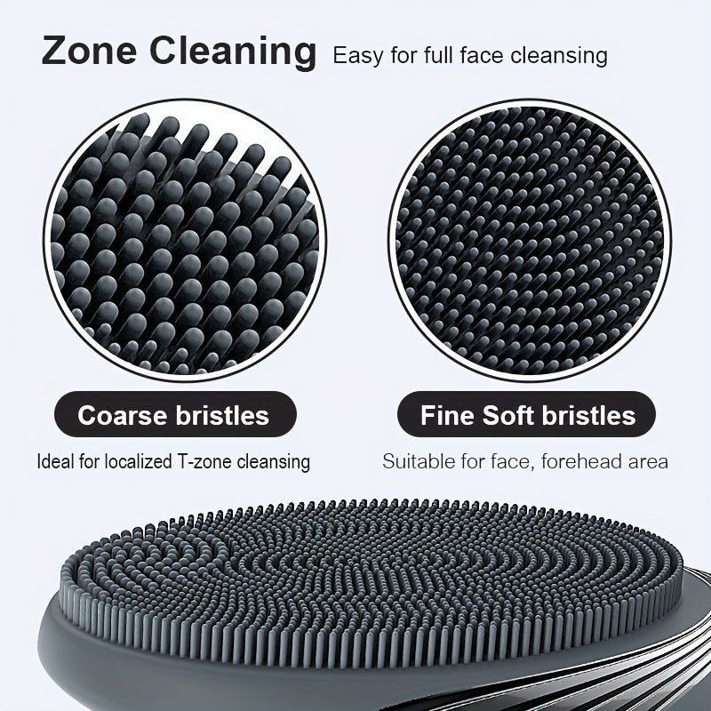 Электрическая силиконовая щетка для умывания лица с мягким отшелушиванием и массажем 5 уровней