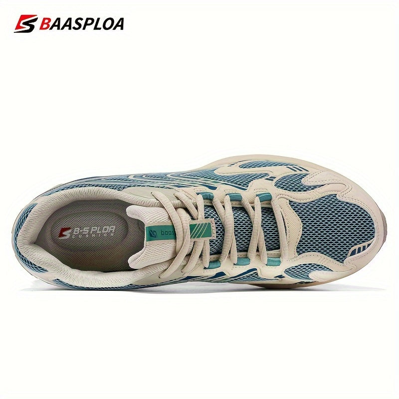 Men's Breathable Mesh Running Shoes with Slip-Resistant Sole and Lace Closure