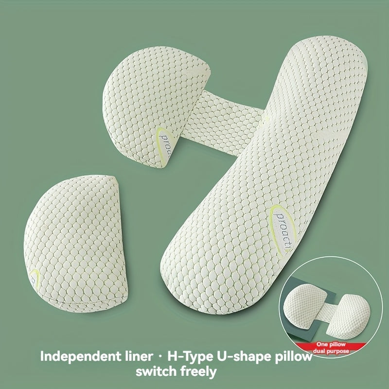Yumshoq polyester homiladorlik yostiqchalari 2 ta, sozlanadigan qo'llab-quvvatlash va olib tashlanadigan qopqog' bilan