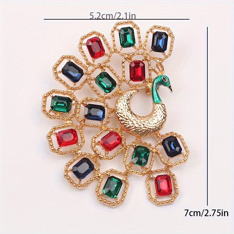 Vintage uslubidagi to'yingan to'rgul brosh pin, porlayotgan rhinestone'lar bilan bezatilgan, o'ziga xos fransuz saroyi uslubini aks ettiradi. Ushbu retro aksessuar, notekis shakli bilan, har qanday ayolning kiyimlariga mukammal qo'shimcha hisoblanadi.