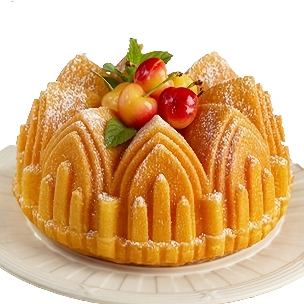 Silicone Castle Crown Cake Mold for Baking Large Cakes and Desserts