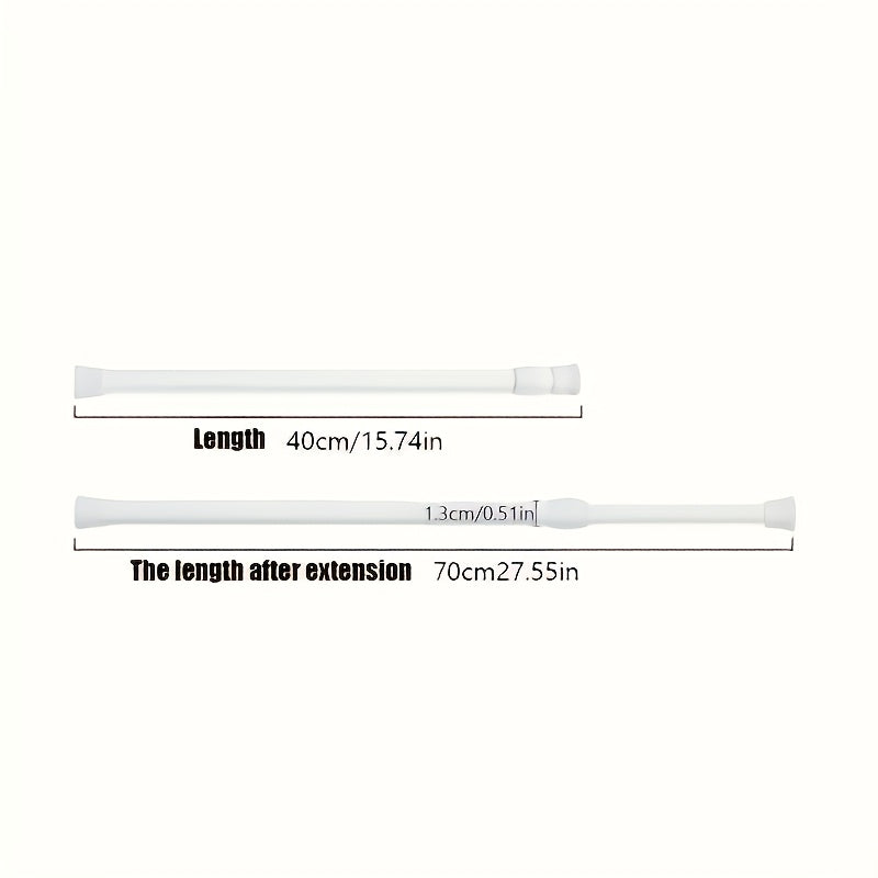 Adjustable Tension Curtain Rod with Anti-Slip Base Waterproof Easy Installation for Home and Bathroom