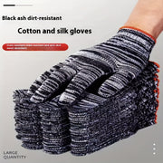 12 Pairs Breathable Thin Abrasion-Resistant Work Gloves for Gardening