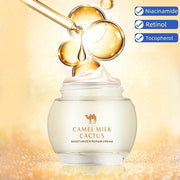 Crema facial nocturna unisex con leche de camello, retinol, niacinamida, vitamina E 4.586oz