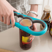 Portable 4-in-1 Bottle Opener for Beer Cans and Bottles Kitchen Bar Party