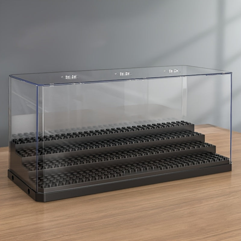 Plastic Minifigure Display Case Dustproof Organizer for Action Figures Dolls and Car Models