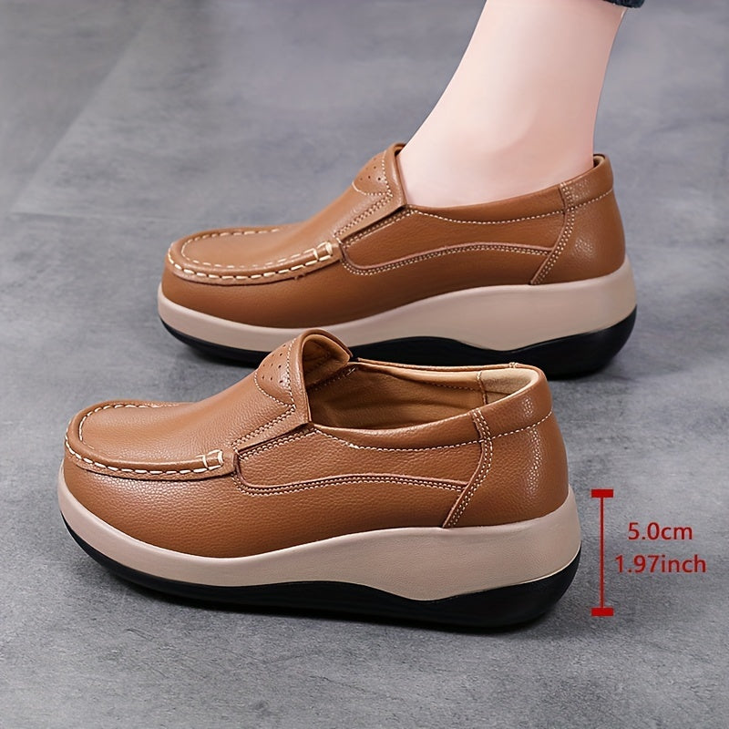 Women's Casual Slip-On Wedge Sneakers Lightweight Comfort Platform