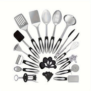 Set of 25 Stainless Steel Kitchen Utensils Spatula Cooking Tools Household Gadgets