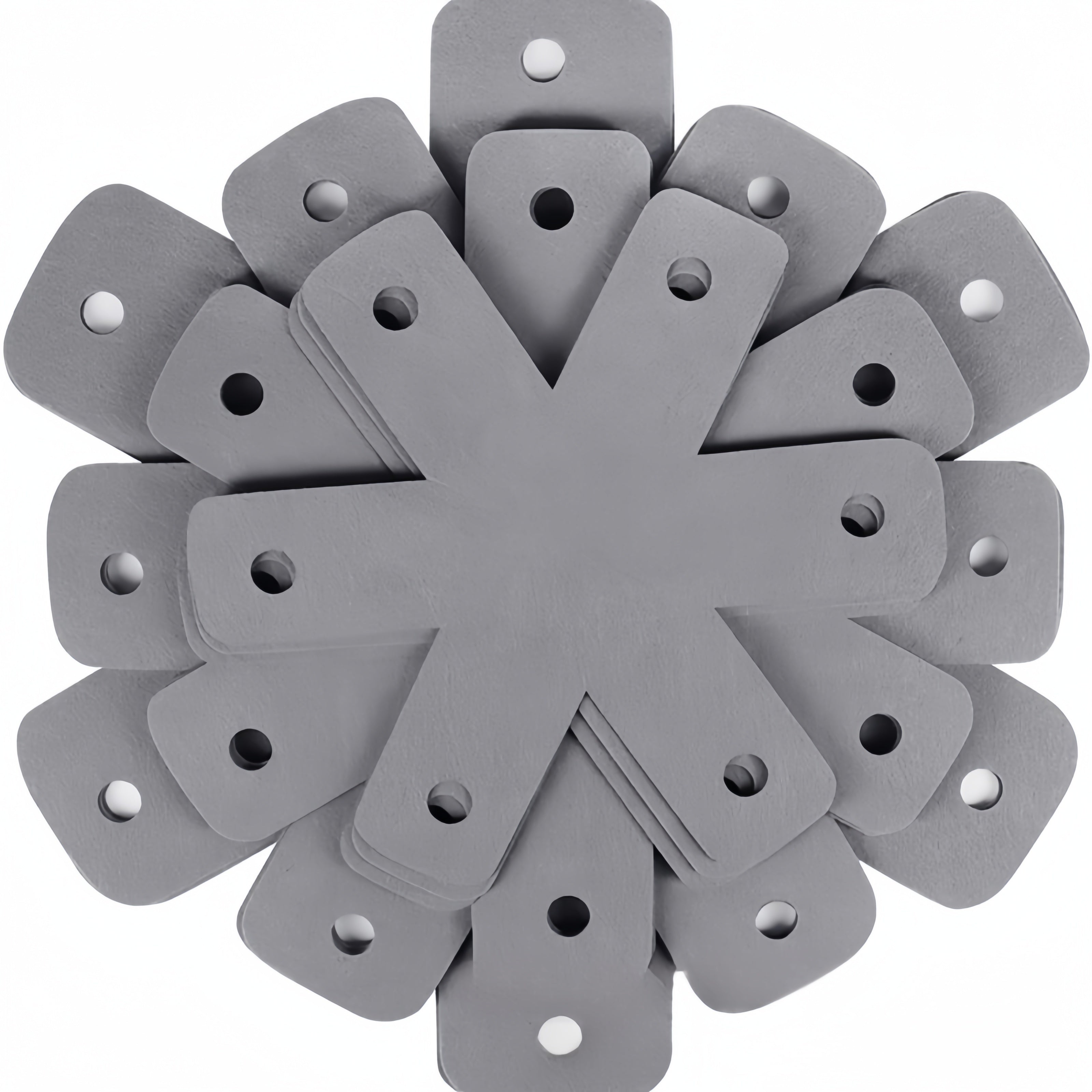 Set of 6 Round Felt Pot Holders Heat Resistant Non-Slip Kitchen Mats for Pots and Dishes