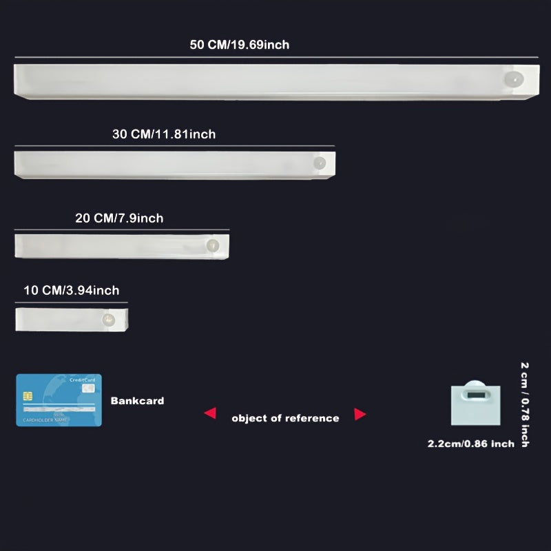 Wireless LED Light Strip for Wardrobe Kitchen Closet with Rechargeable Battery