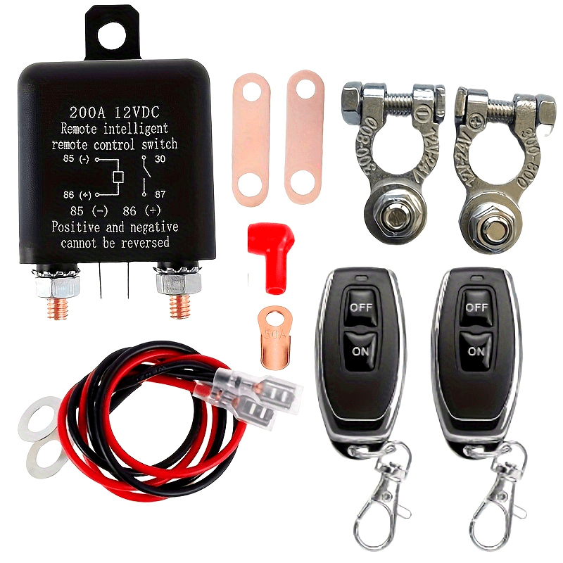 Remote Control Battery Disconnect Switch for 12V Cars and Trucks
