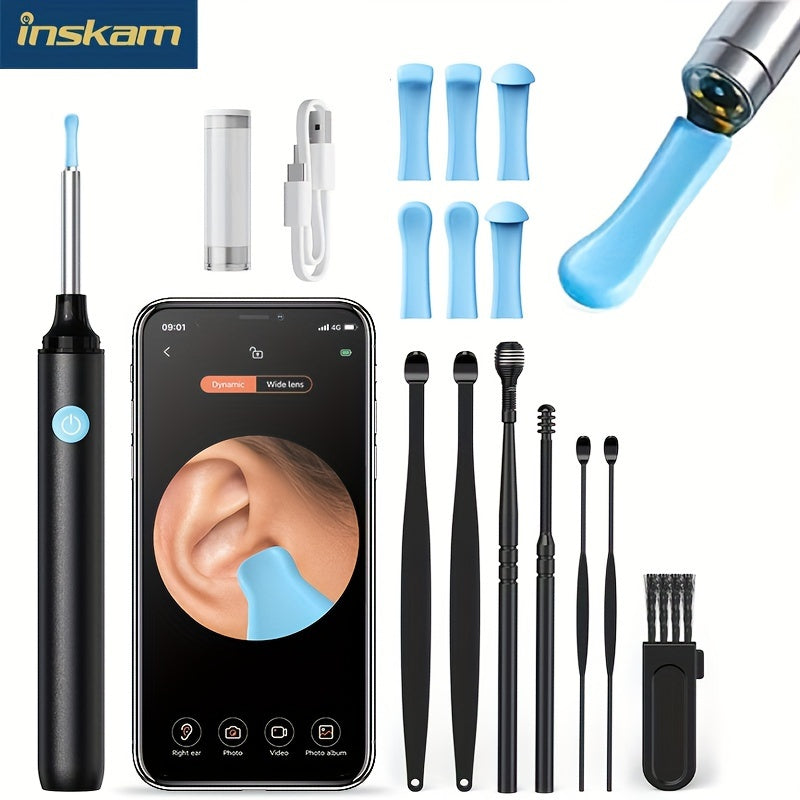 7-Piece Visual Ear Cleaning Tool Set with Camera LED Light USB Rechargeable