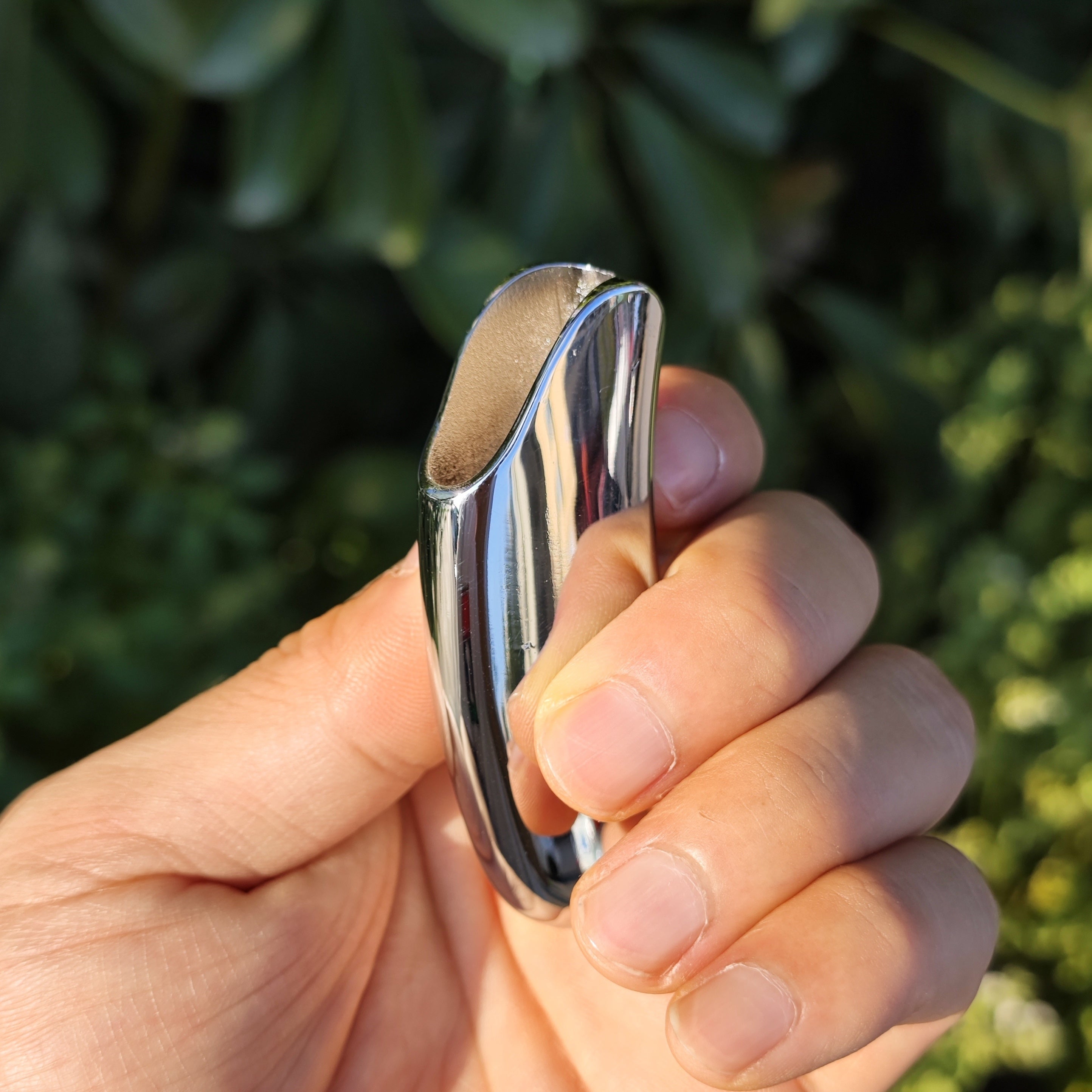 Men's Metal Lighter Cover Sleeve Pocket Elegant Silver Full Size Holster