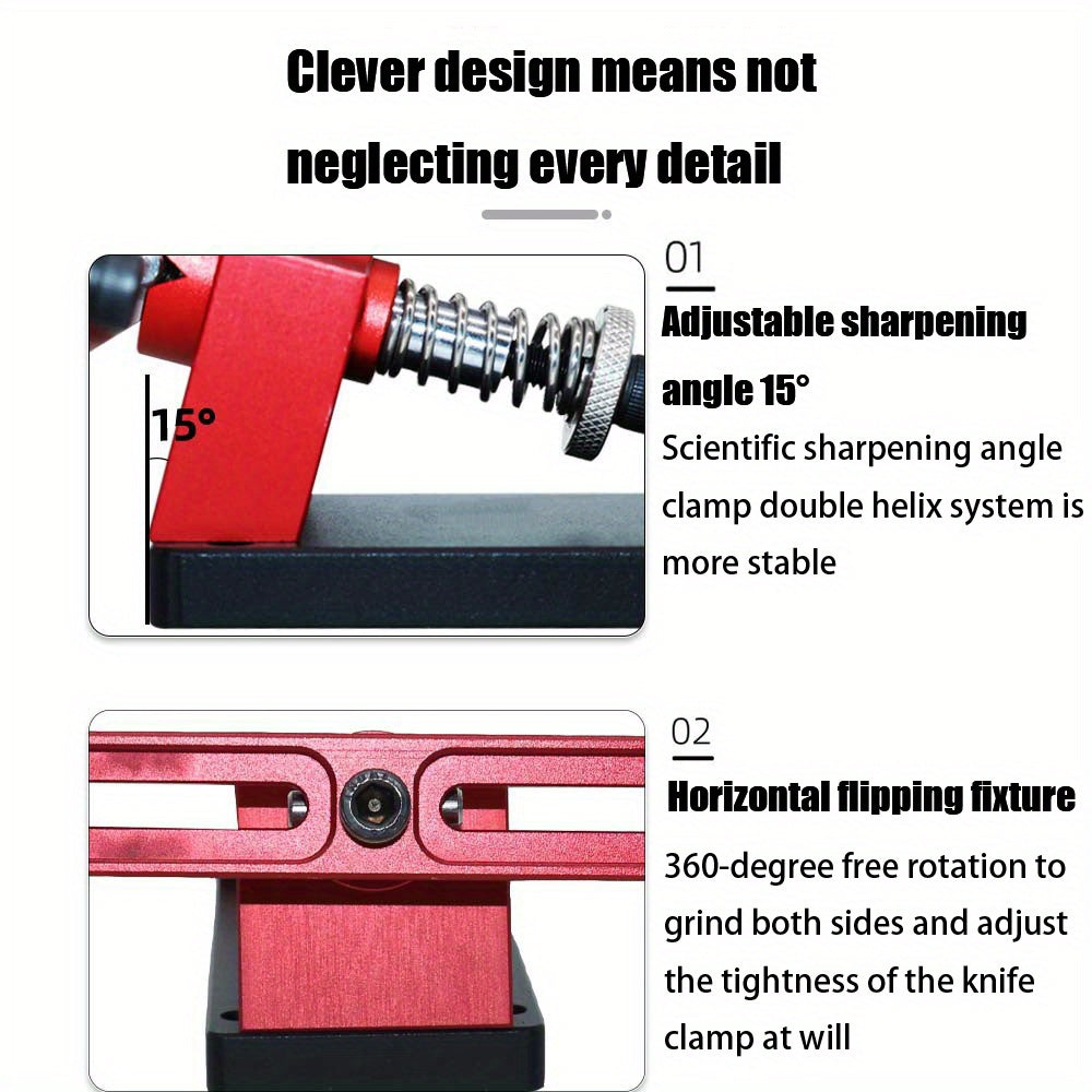 Moslashuvchan burchakli alyuminiy qotishma pichoqni silliqlash uchun tez va ko‘p maqsadli silliqlash uchun