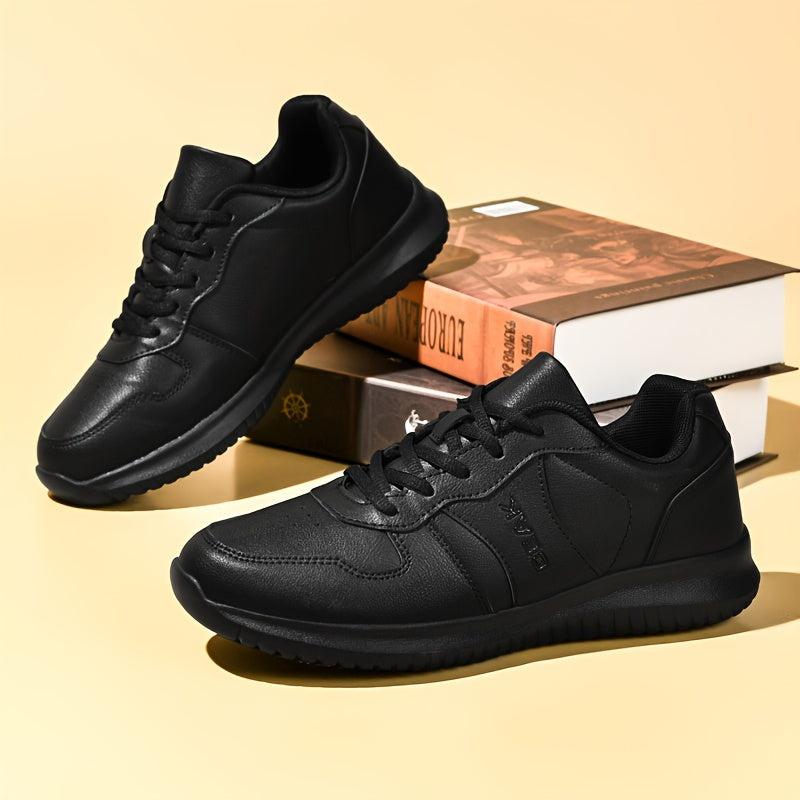 Women's Slip-Resistant Chef Shoes All-Season Work Sneakers with Rubber Sole