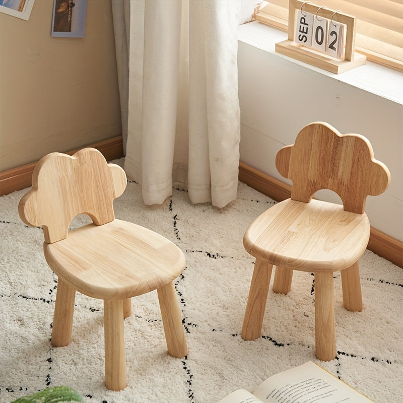Wooden Stool for Shoes Entryway Small Solid Wood Seat Living Room Use