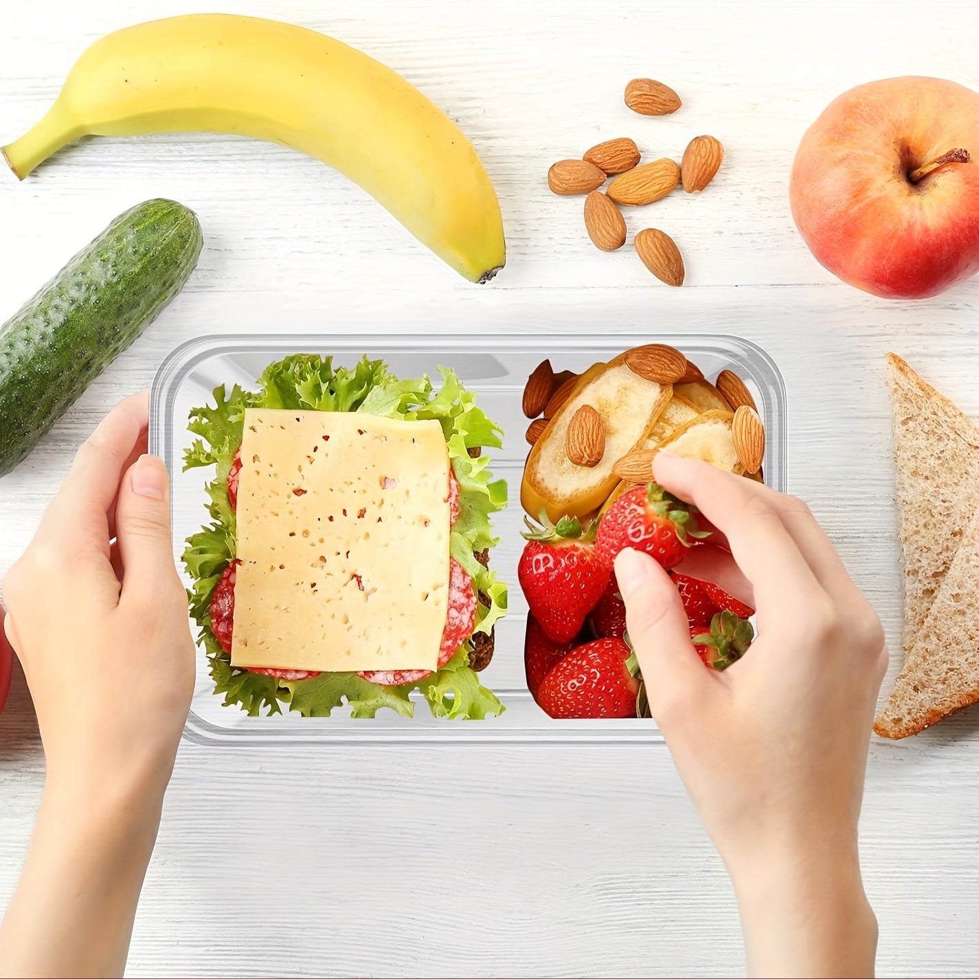 28oz контейнеры для хранения продуктов из пластика без BPA с герметичными крышками, складывающиеся, безопасные для микроволновки, 10, 30 или 50 штук