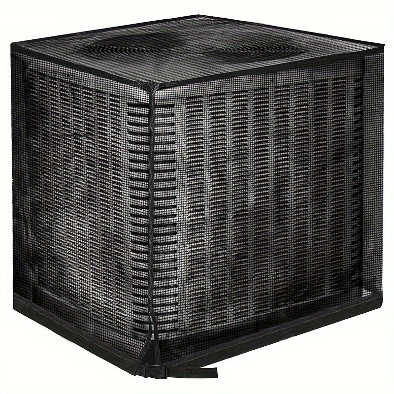 Adjustable Durable PVC Mesh Cover for Outdoor Air Conditioners Preventing Leaf Clogs