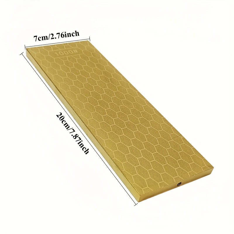 Oshxona va tashqarida foydalanish uchun olmos va qog'oz bilan qirqish asbobiga ega portativ pichoq silliqlash qurilmasi, olti burchakli naqsh va silikon asos bilan ta'minlangan.