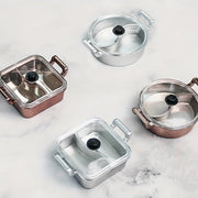 Small PVC Hot Pot Container with Dual Flavors and Electroplated Durability