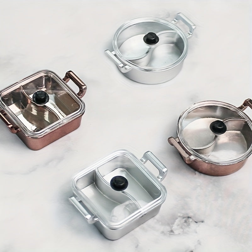 Small PVC Hot Pot Container with Dual Flavors and Electroplated Durability