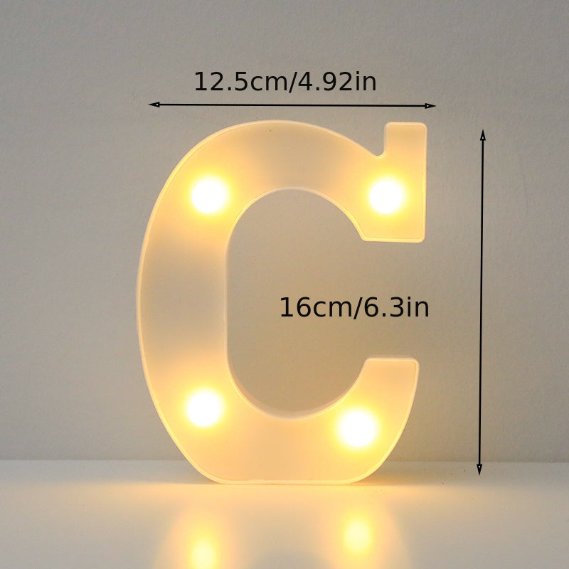 LED Alphabet Letter Lights for Home Decor Wedding Birthday Christmas Party