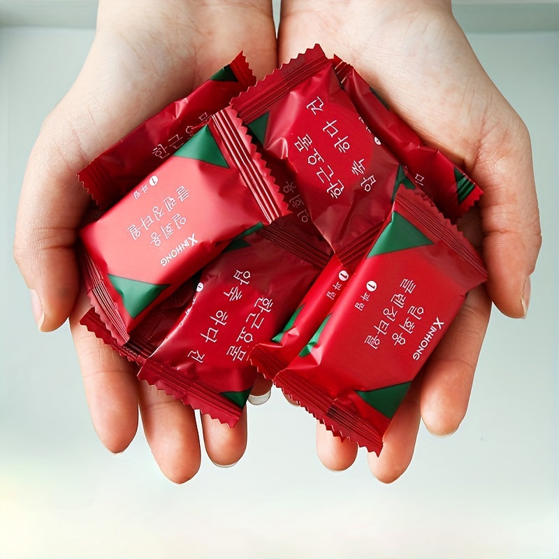 50 Compressed Round Face Cloths for Travel Makeup Removal and Facial Cleansing