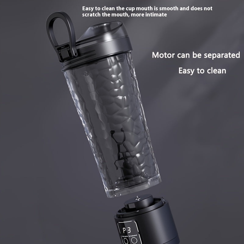 Avtomatik aralashtiruvchi sayohat mug'i, qahva va protein kokteyllari uchun 16oz qora