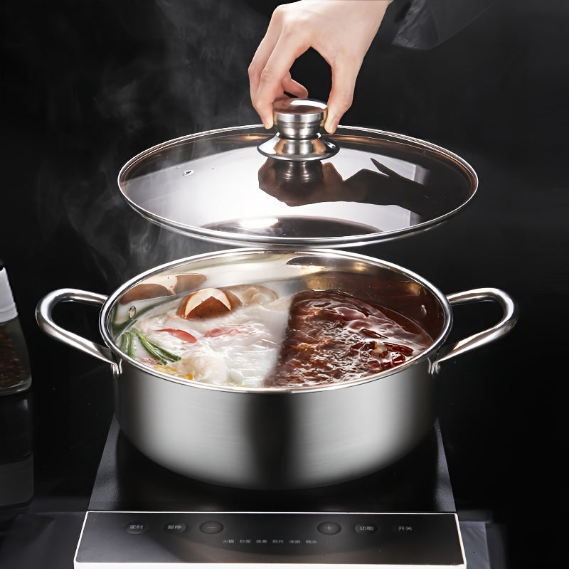 Stainless Steel Hot Pot Set Durable Extra-Thick Cooking and Soup Pots