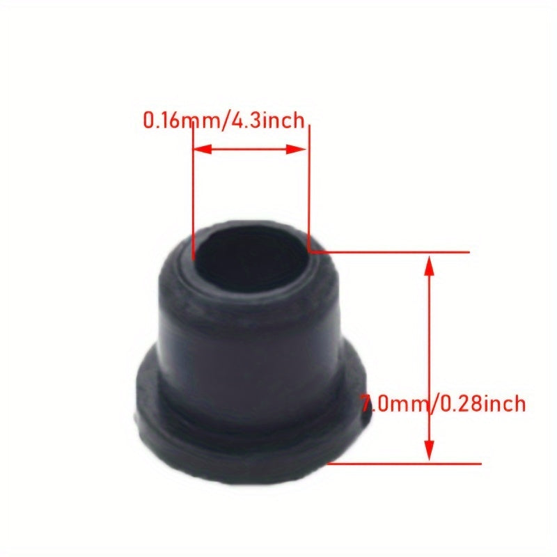 10pcs Round Grommet Badge Emblem for Car, Black Metal, 51141807495