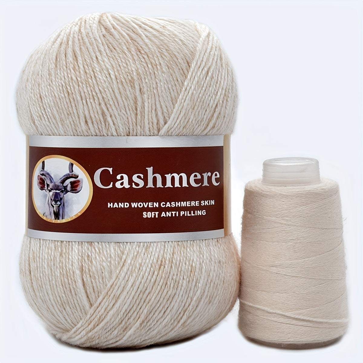 Hand-Woven Cashmere Blend Crochet Yarn 70 Cashmere 320m Assorted Colors