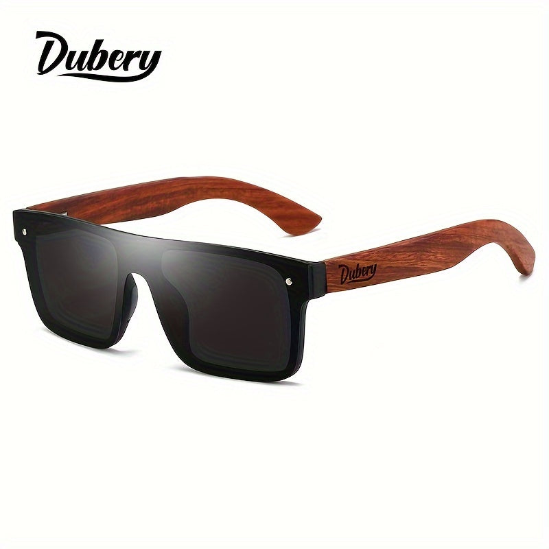 Men's Polarized Wooden Temples Fashion Glasses for Hiking Fishing Camping