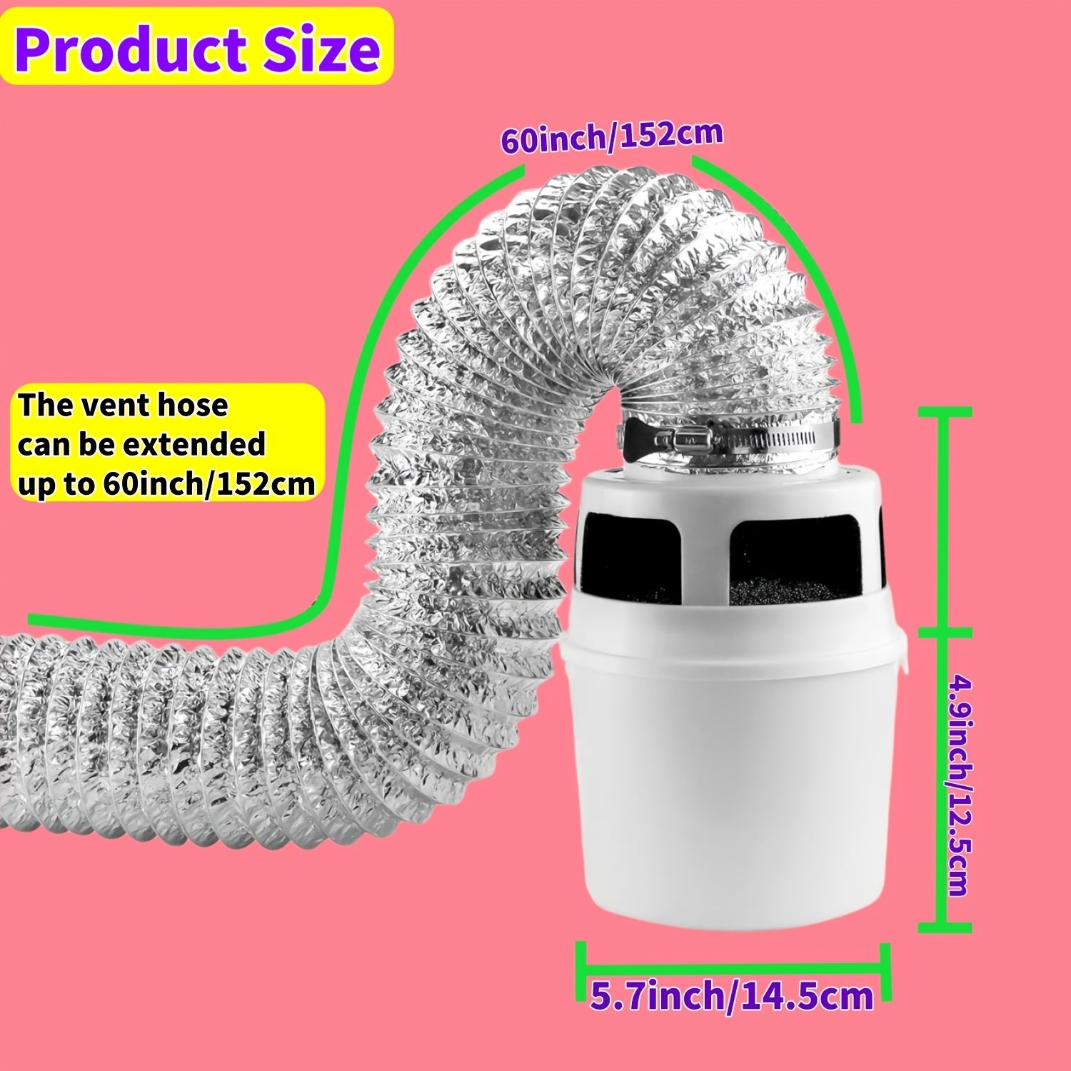 Комплект для ловушки ворса сушилки, гибкая вентиляционная система с фильтрующим цилиндром