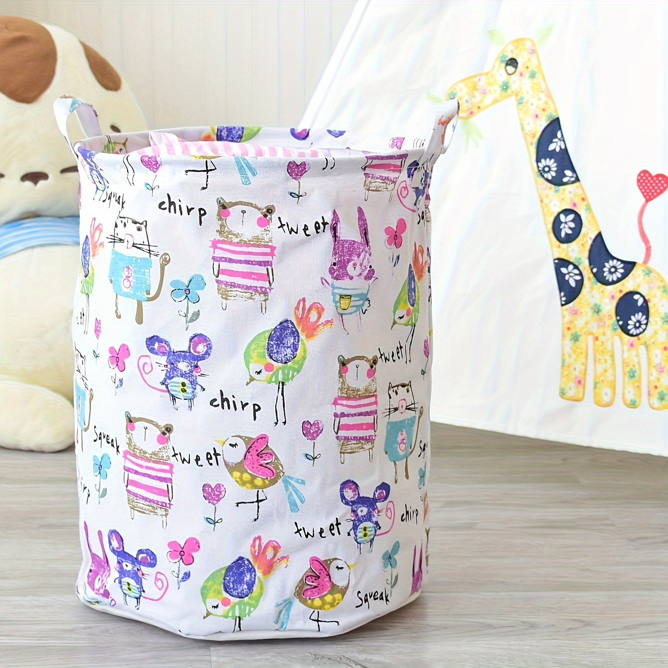 Large Capacity Foldable Laundry Basket with Nordic Design for Bathroom Bedroom Dorm