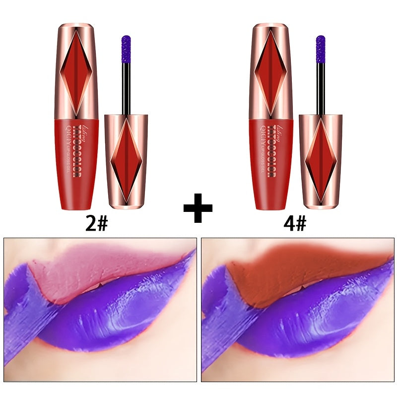 Women Matte Lip Gloss Long-Lasting Waterproof Velvet Lipstick in Vibrant Colors