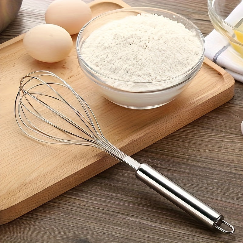 Stainless Steel Manual Whisk for Baking and Mixing, Durable and Easy to Use