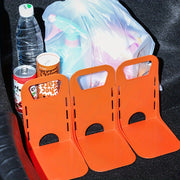 2PCS ABS Resin Car Trunk Organizer With Magic Hooks Anti-Slip Storage