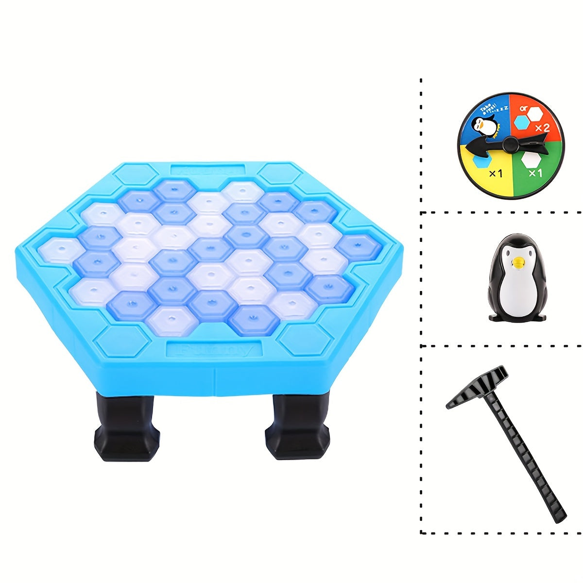 Educational Family Board Game for Kids Ages 3 Plus Penguin Rescue Plastic Durable Non-Toxic