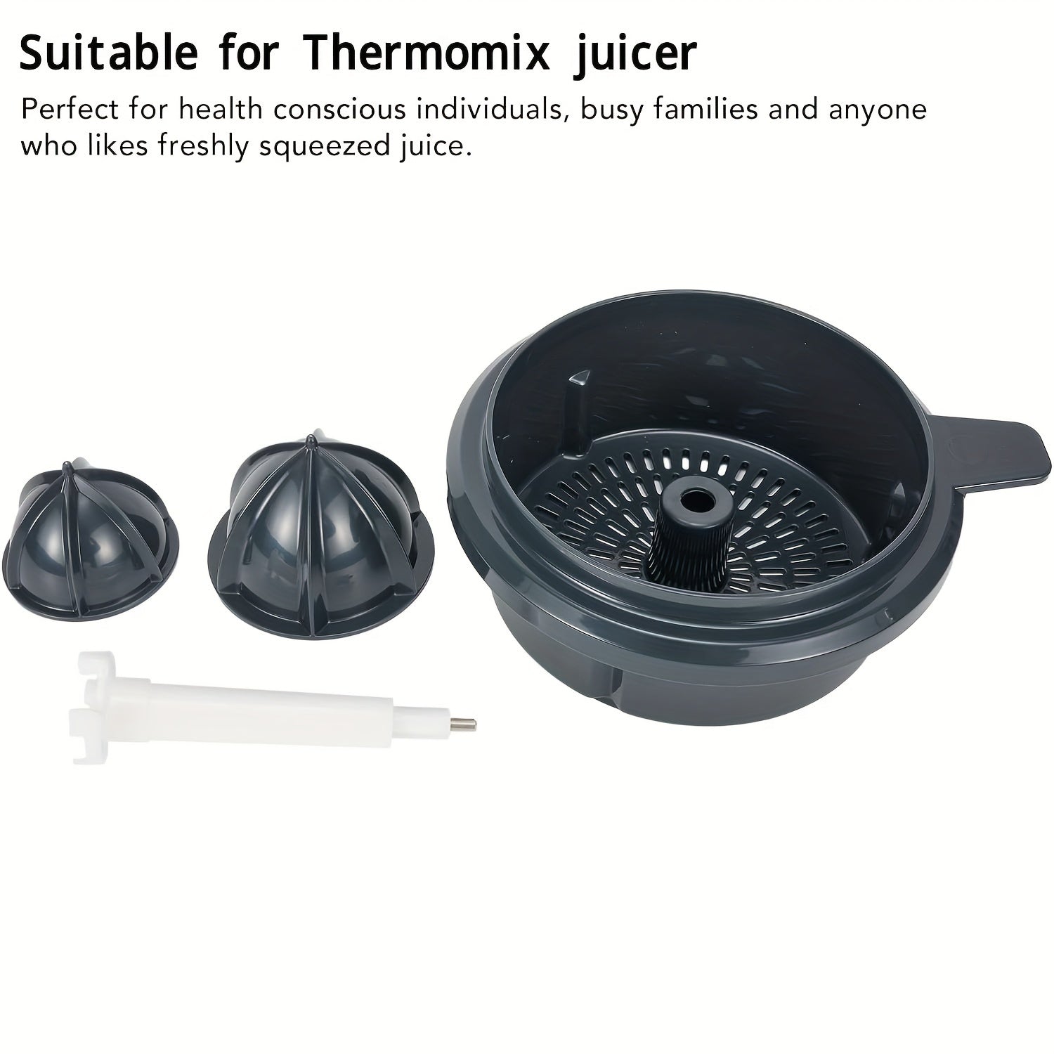Thermomix TM5 TM6 uchun sharbat chiqaruvchi to'plam, bosim konusini va apelsin filtri bilan, qayta ishlatiladigan to'plam